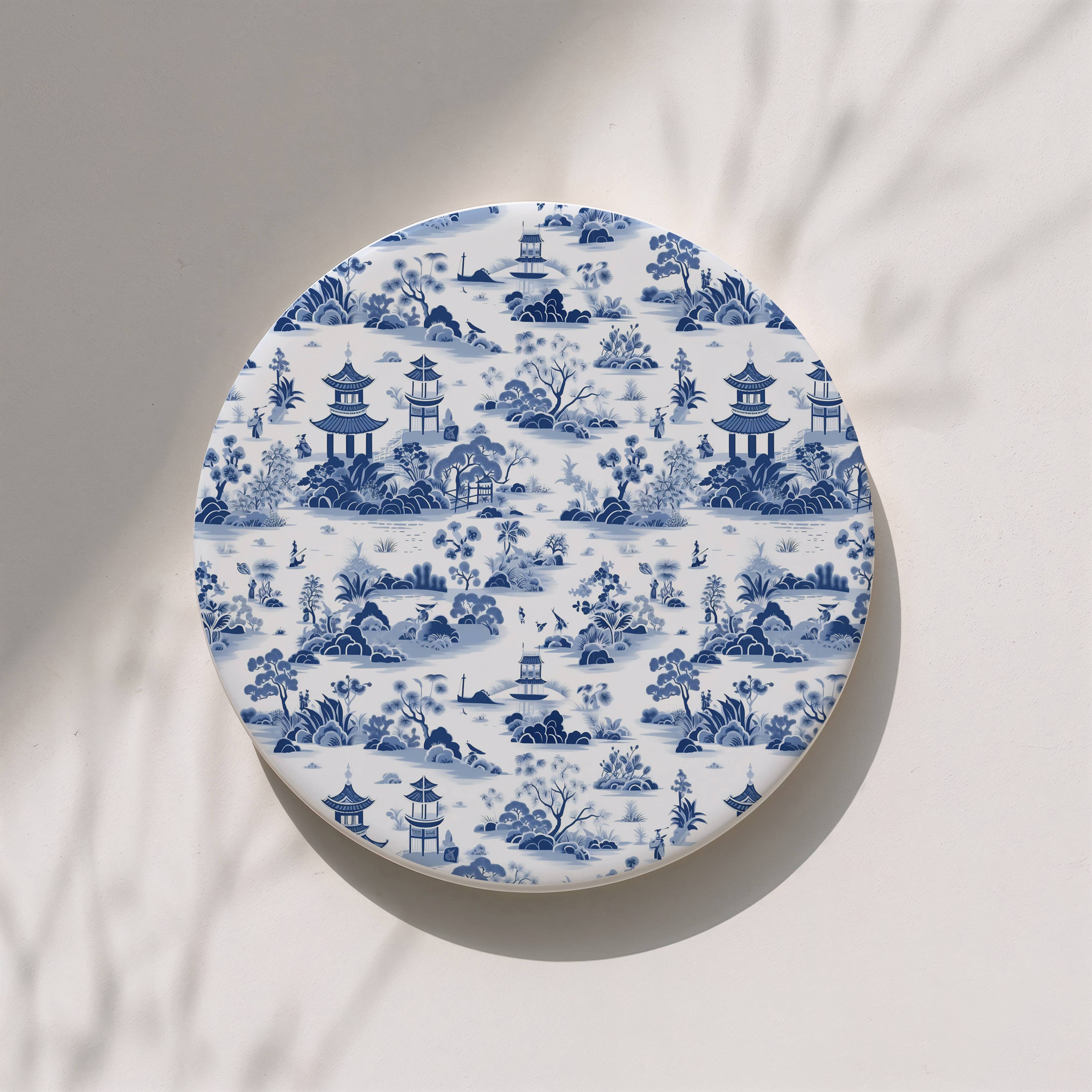 Gia Roma - Wholesale Decorative Tabletop Object - Blue Country Coaster Elegant Grandmillennial Blue Home Decor75