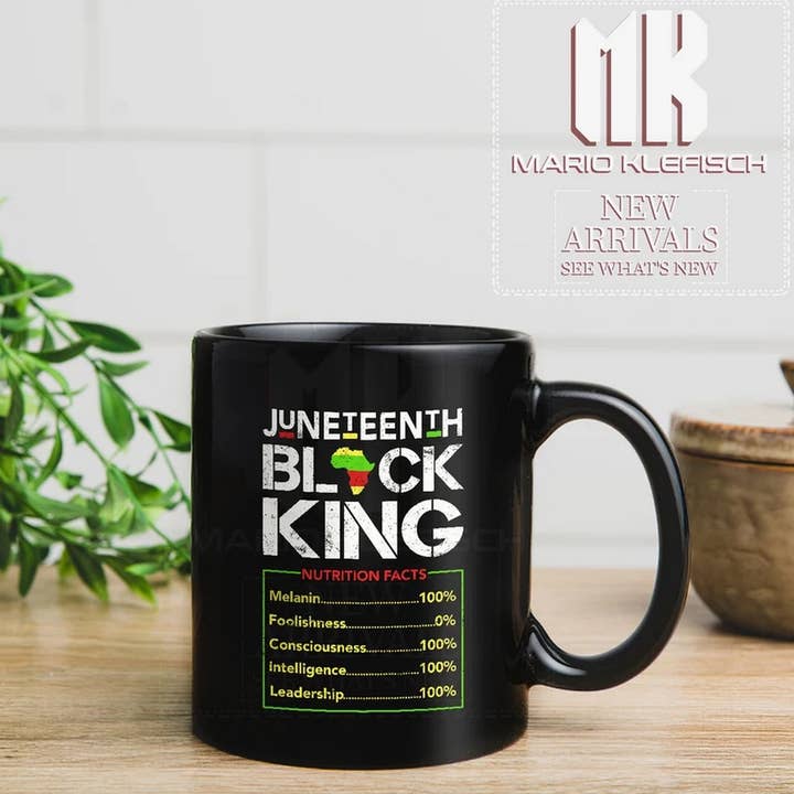 OneStopSapphireShop - Wholesale Coffee Mug - Juneteenth Black King Mugs, Dad And Son Mugs, Father's Day