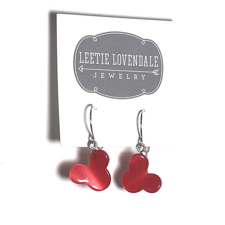 Leetie Lovendale - Wholesale Dangle Earrings - Red Mouse Moonglow Drop Earrings2