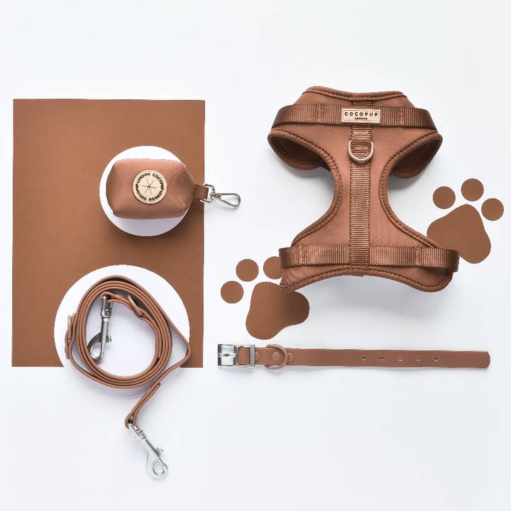 Cocopup London – wholesale Sele - Hund – NAKD Justerbar Halssele - Brownie
