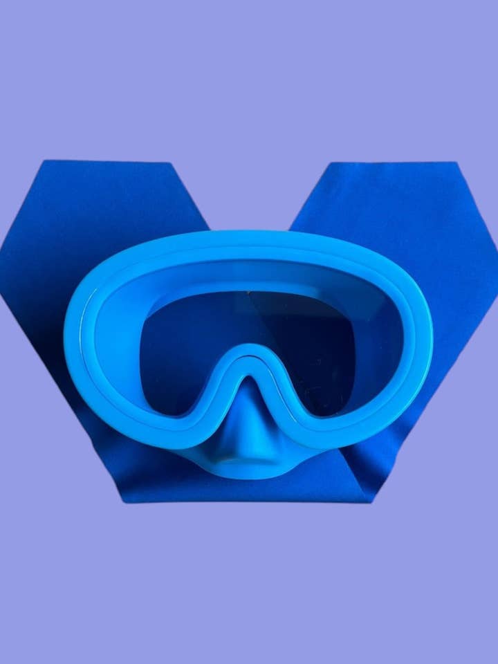 Waterplops - Wholesale Swimming goggles – Kids & Baby - Children's Solid Blue Diving Mask
