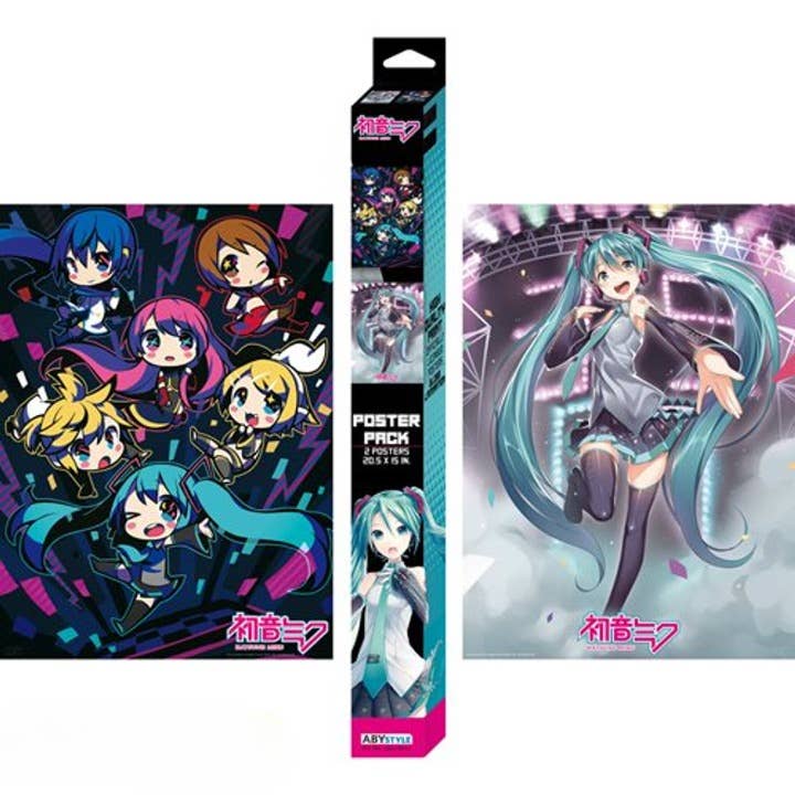 Shinjidai - Wholesale Poster - Vocaloid Miku Boxed Poster Set (2 pieces) 20.5" x 15"