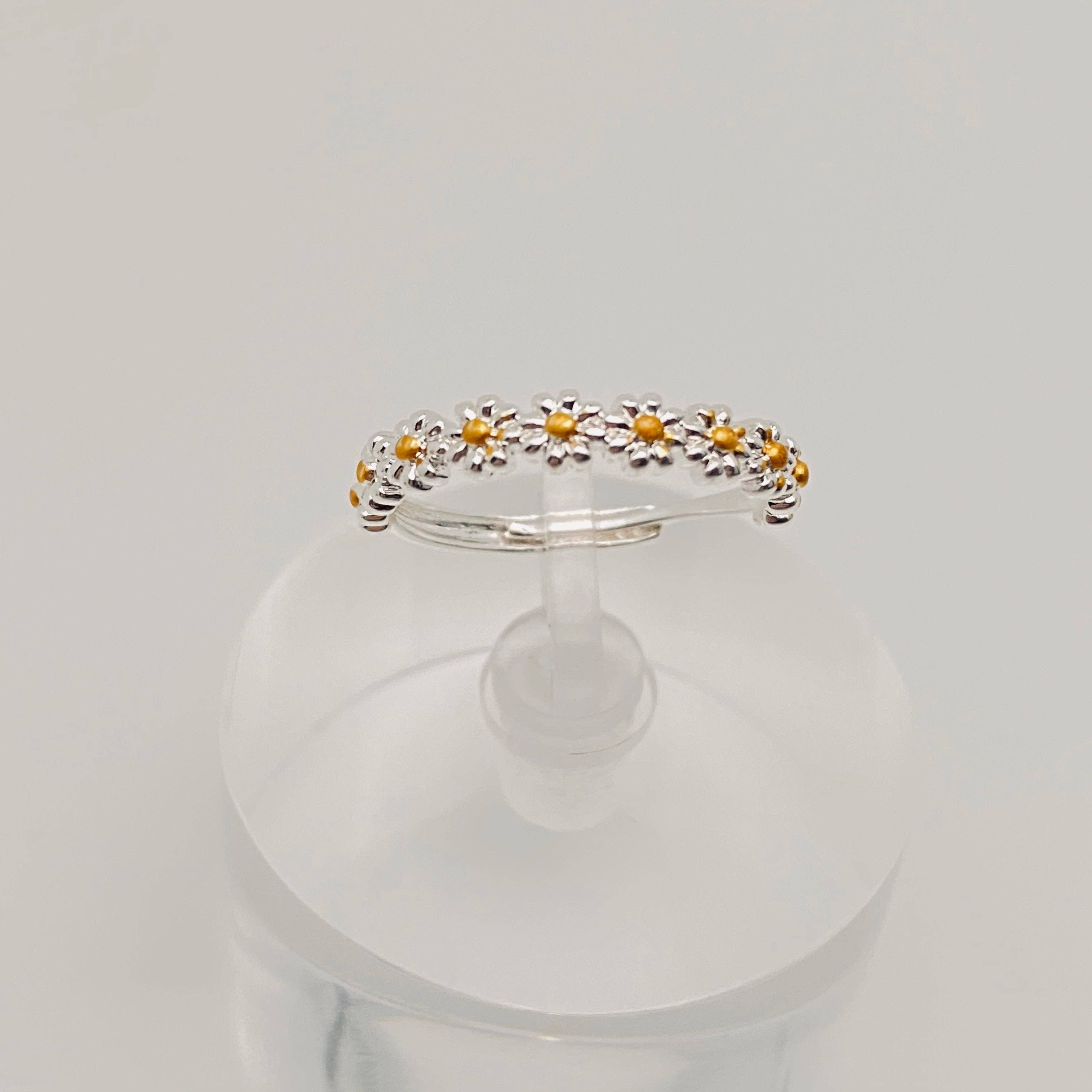 Mio Queena - Wholesale Multi-Stone Ring - Women's Daisy Flower Ring1