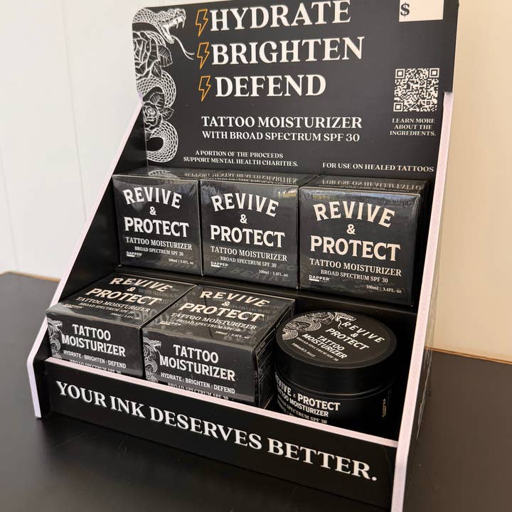 Dapper Peak - Wholesale Tattoo Enhancer - Revive and Protect Moisturizing Tattoo Cream with SPF 307