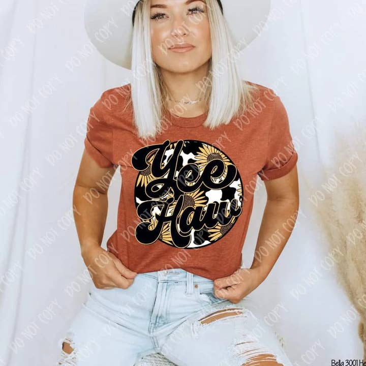 Yee Haw Tee for wholesale by Ebony's Tees's and Crafts
