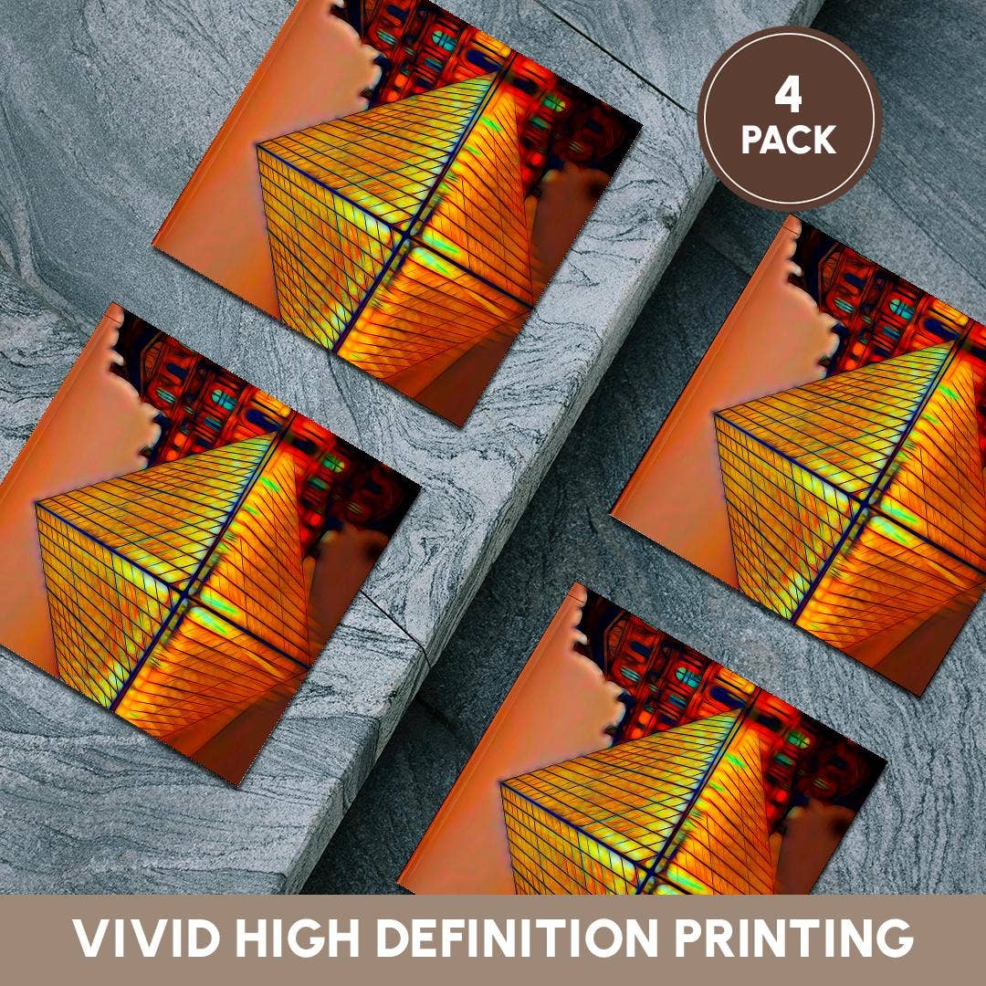 3dRose - Wholesale Coasters - 3dRose, The Louvre Image Of Light Infused Painting, Coaster5