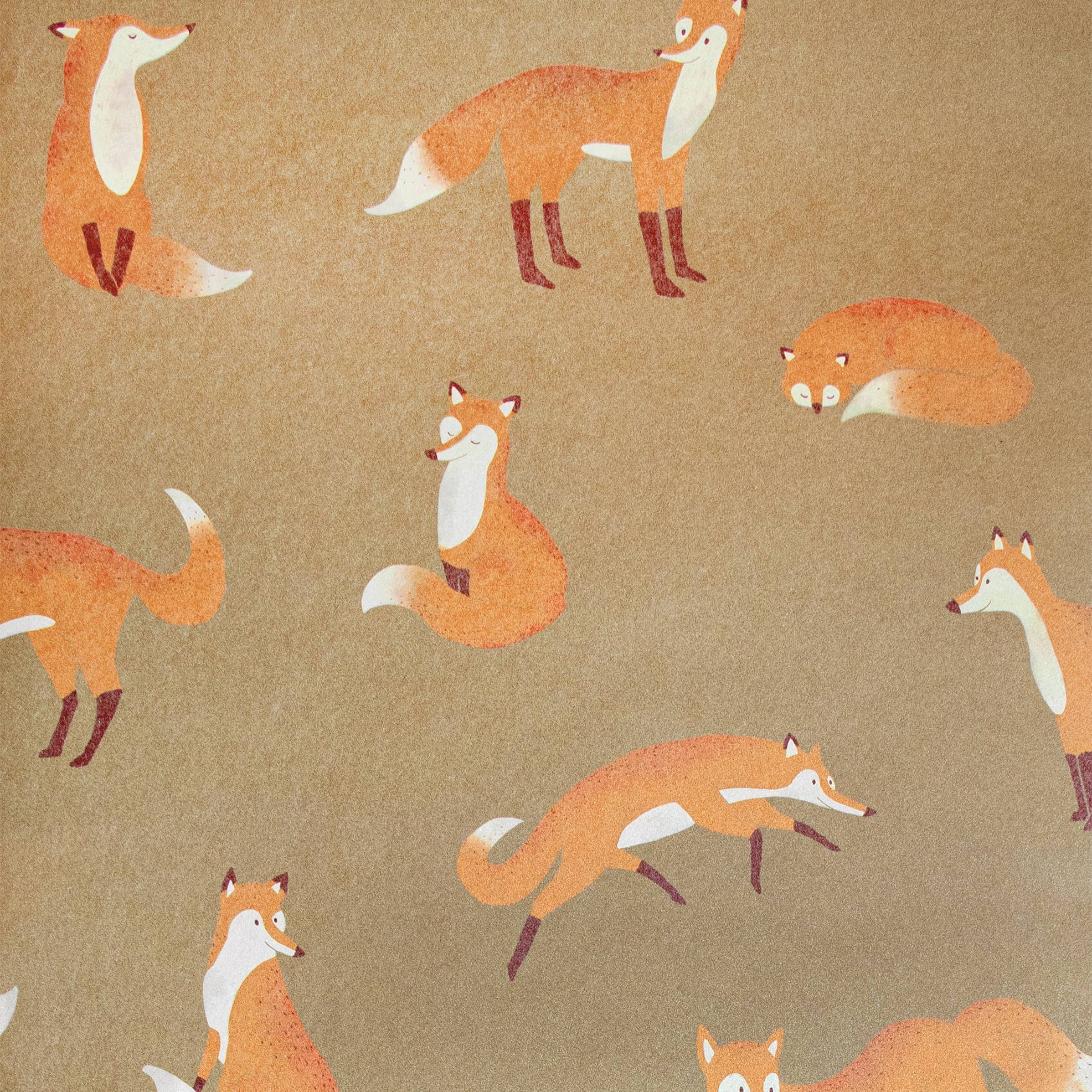 Galerie Wallcoverings - Wholesale Wallpaper - Great Kids Collection Smooth Glitter Friendly Foxes0