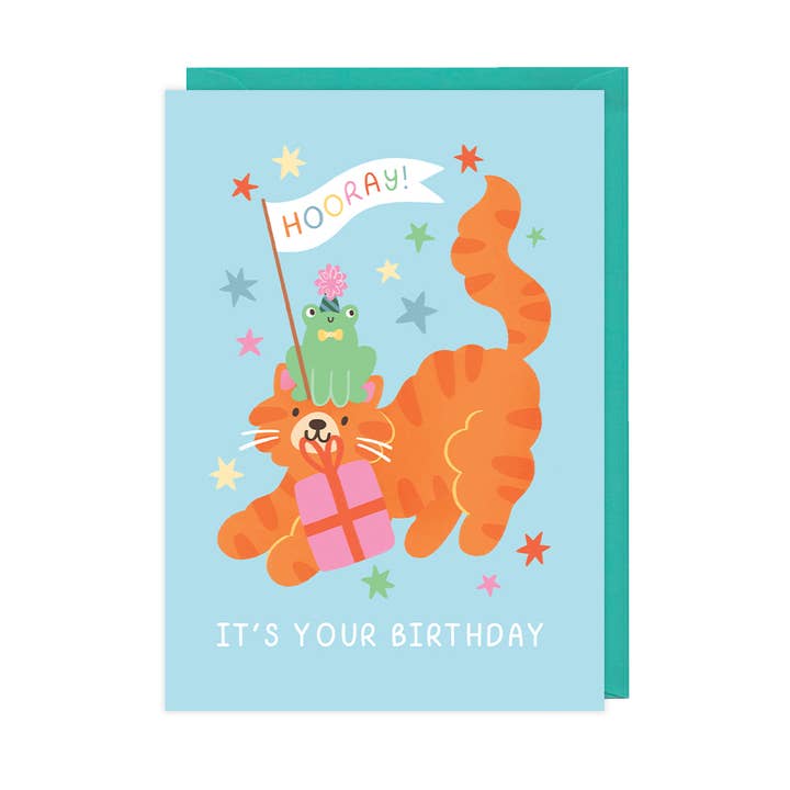 Hooray It's Your Birthday! Cute Children's Birthday Card for wholesale by Hopscotch Paper Co.