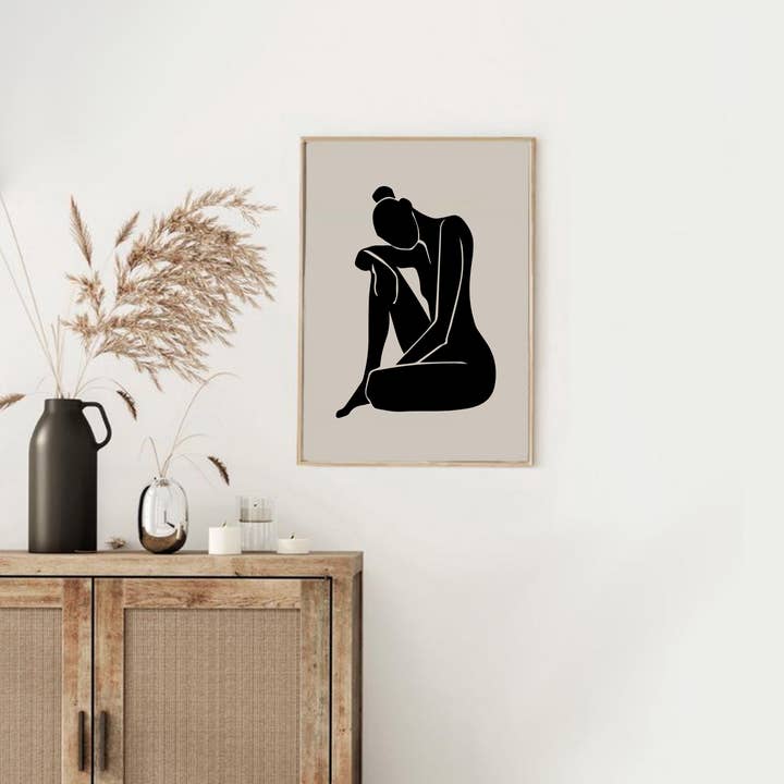 Lumina – Großhandel Kunstdruck – Nackte Frau Zeichnung drucken1