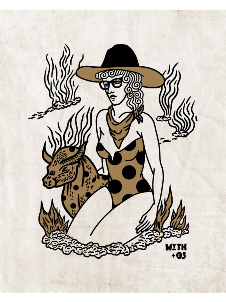 Cartolina «Babes & Beasts ll» di Holli Zollinger per la vendita all'ingrosso da parte di arteesian