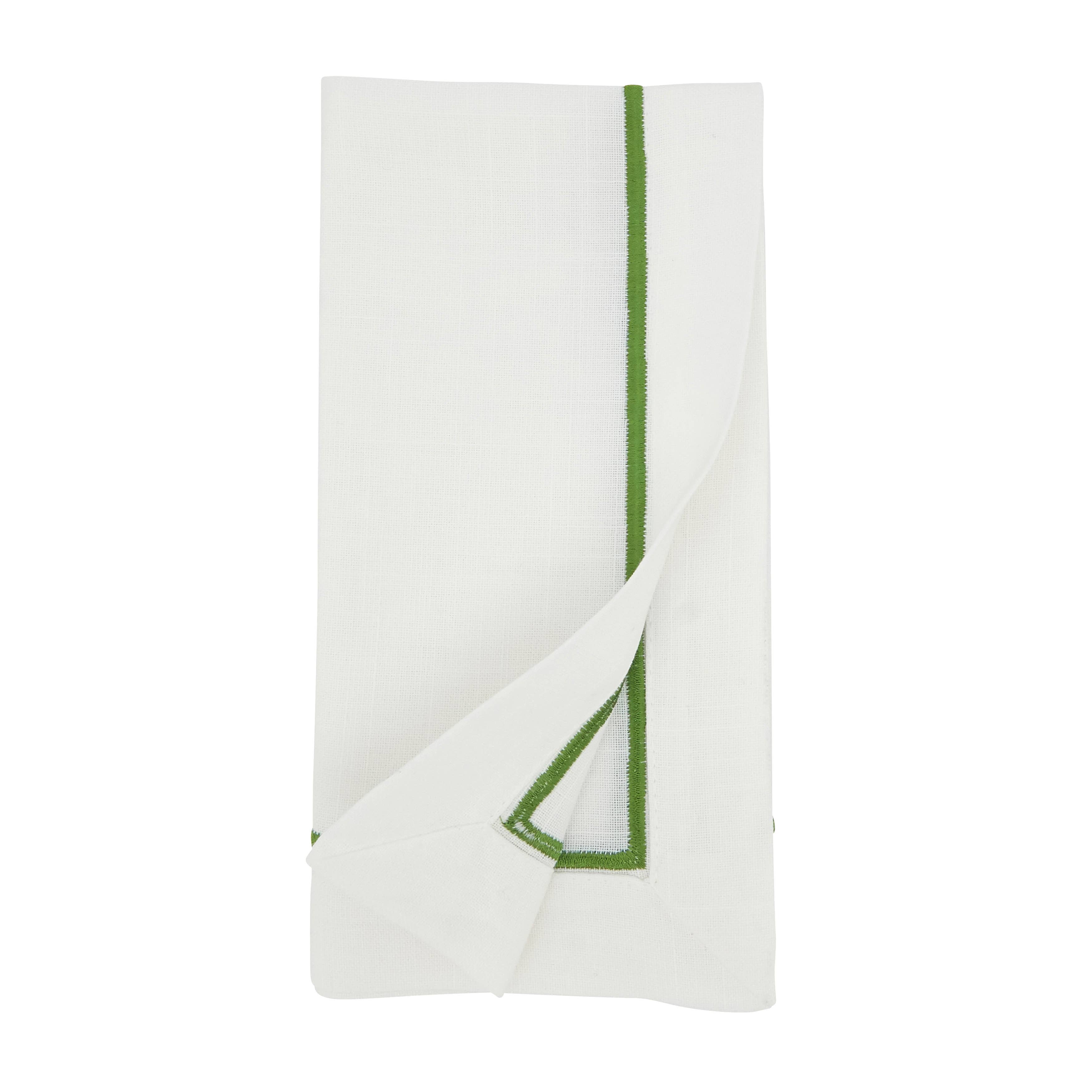 Saro Lifestyle - Wholesale Dinner & Cloth Napkin - Embroidered Line Design Napkin20