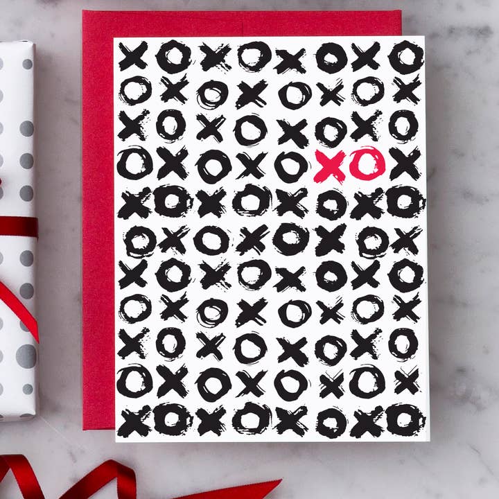LV27 - „XOXO” Valentijnsdagkaart voor wholesale door Design With Heart