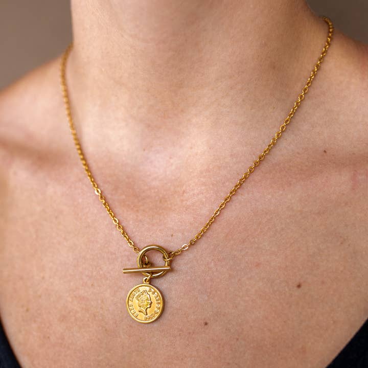 Gold Ziggy Necklace for wholesale on Faire