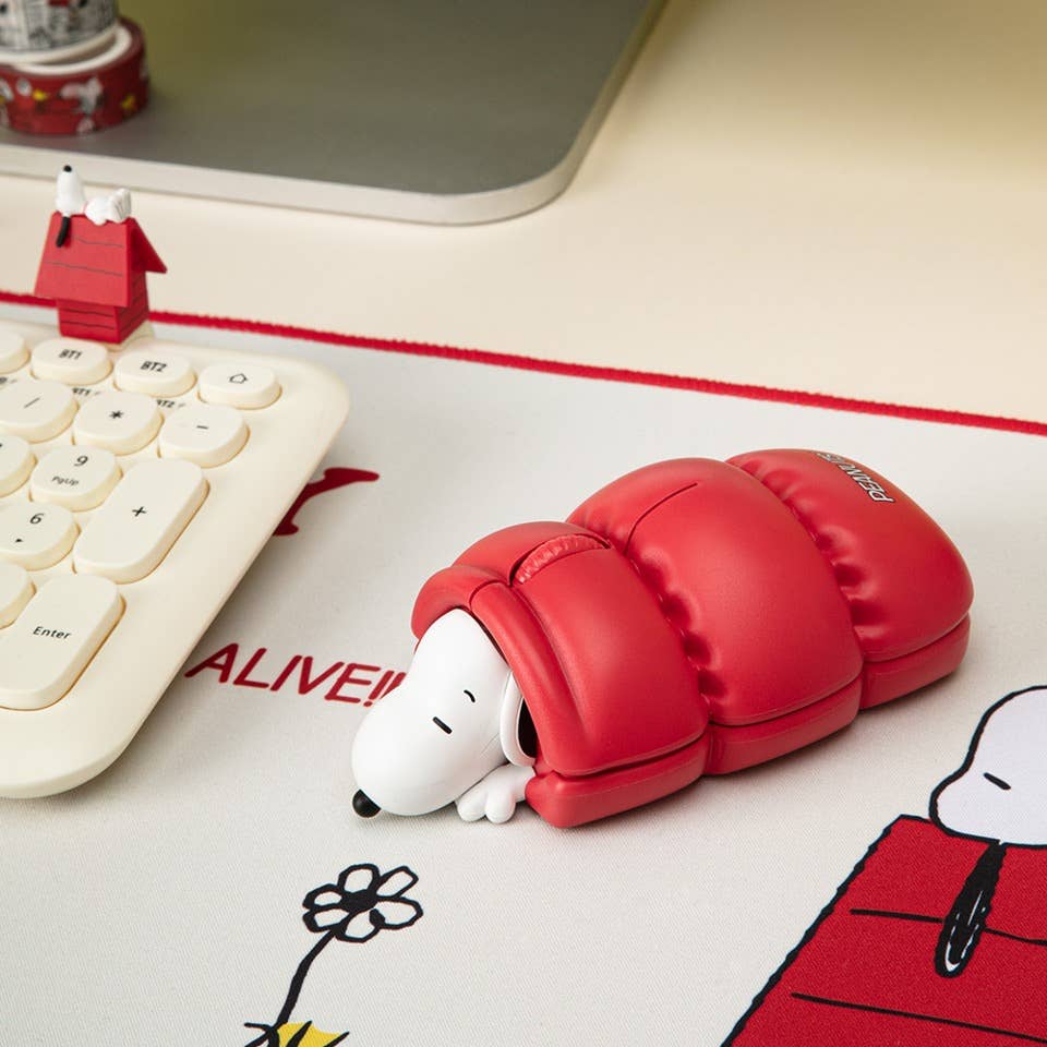 K-Wonderland - Wholesale Mousepad/Trackpad - Peanuts Snoopy Figure Multi-Pairing Wireless Mouse1