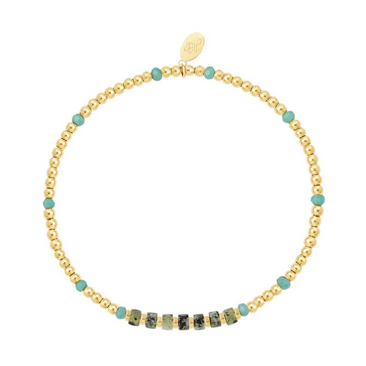 Bracelet different beads stainless steel for wholesale by SHINE BUY