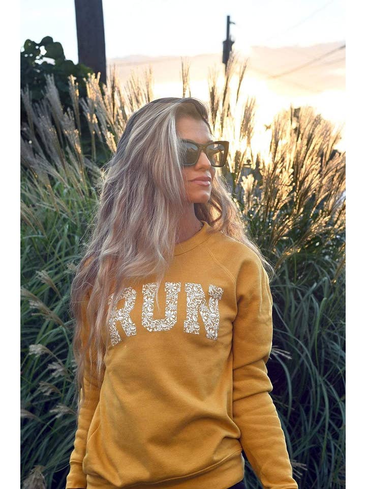 Sarah Marie Running Co - Wholesale Graphic Sweatshirt - Women's - RUN Lace Sweatshirt4