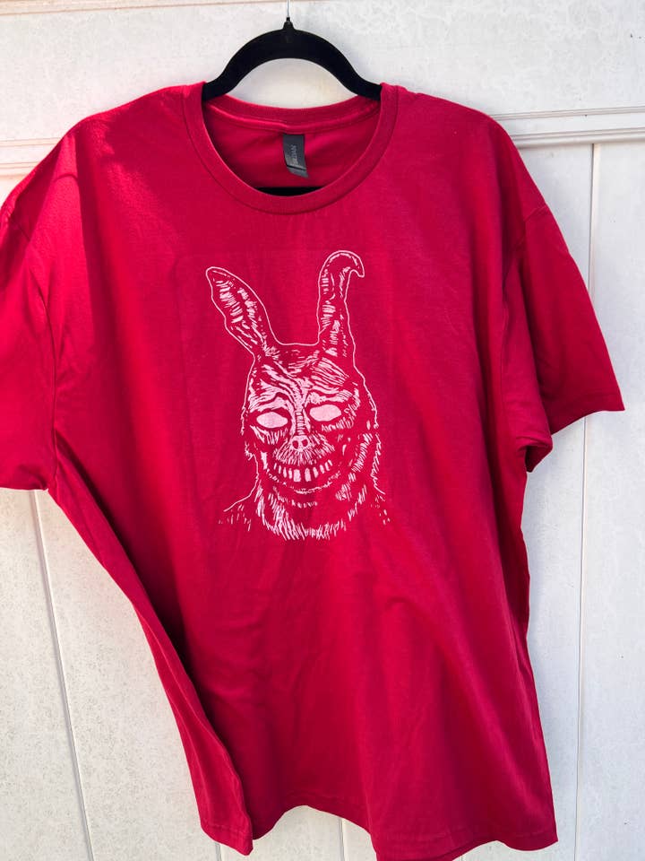 Frank the Rabbit - t-shirt de serigrafia XL Homem Donnie Darko por atacado de Pixel Palmer