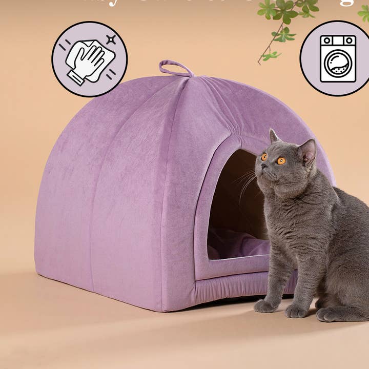 Pet Cave Katzenzelt, zusammenklappbar, herausnehmbares, waschbares Kissen für den Großhandel von Kasentex