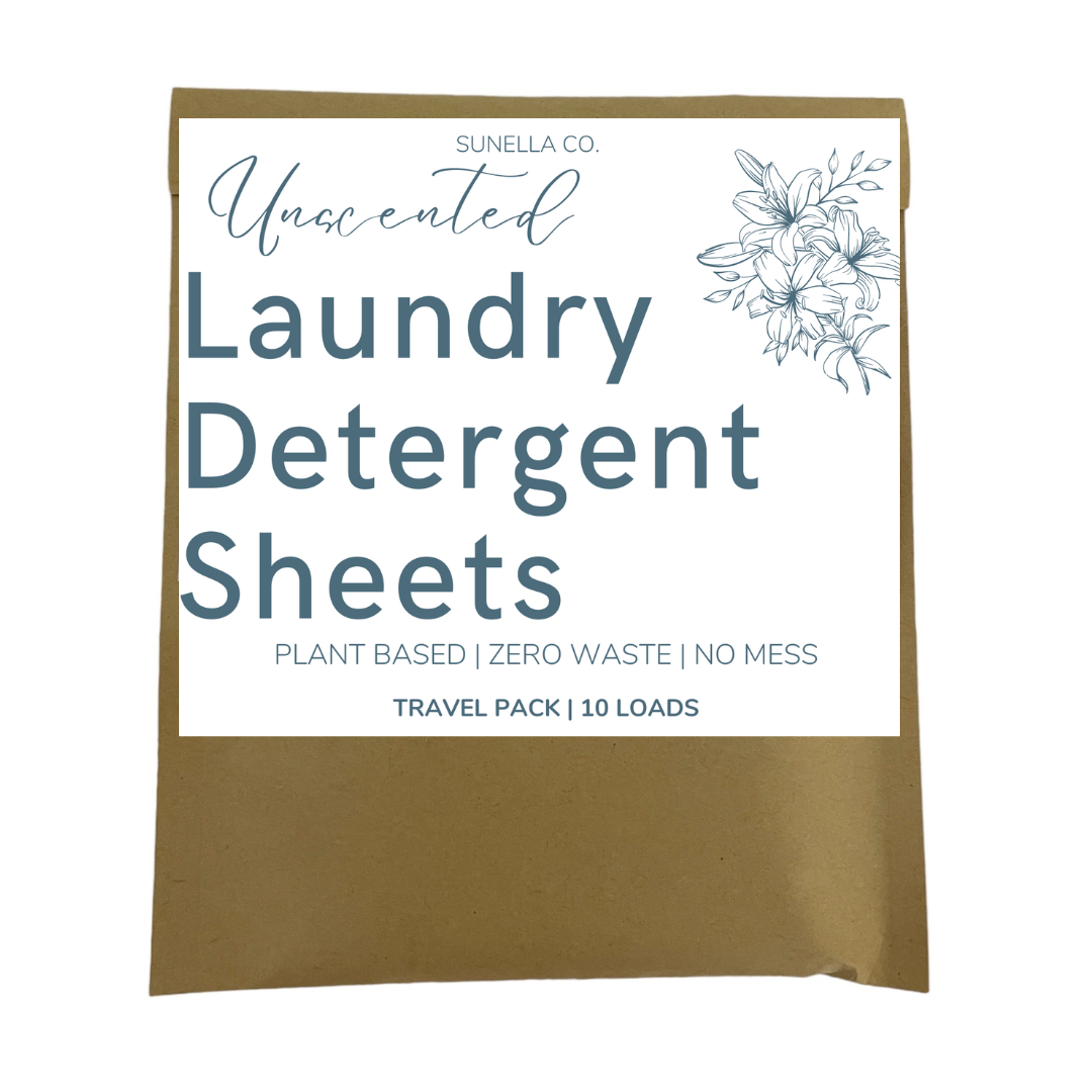 Sunella Co. - Wholesale Laundry Detergent Powder/Pods - Laundry Detergent Sheets (10 loads) Travel Pack1