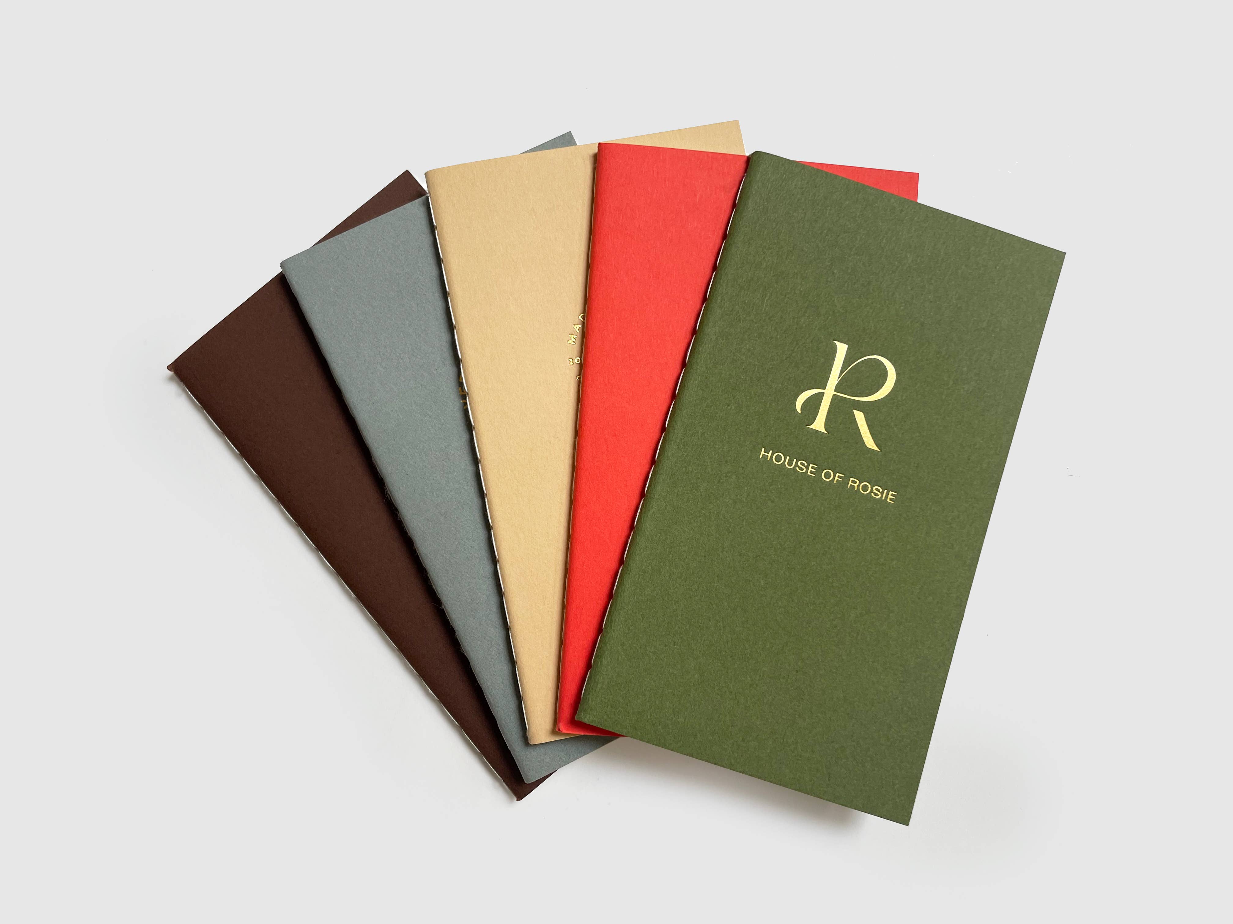 Studio Portmanteau - Wholesale Notebook - Custom Logo Mini Saddle Stitch Notebook - Earth Tones1