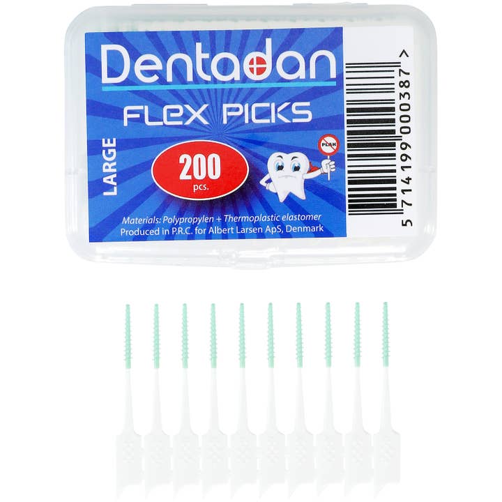 Dentadan Flex Picks – Flexibele Interdentale Reinigers 200 stuks voor wholesale door Dentadan