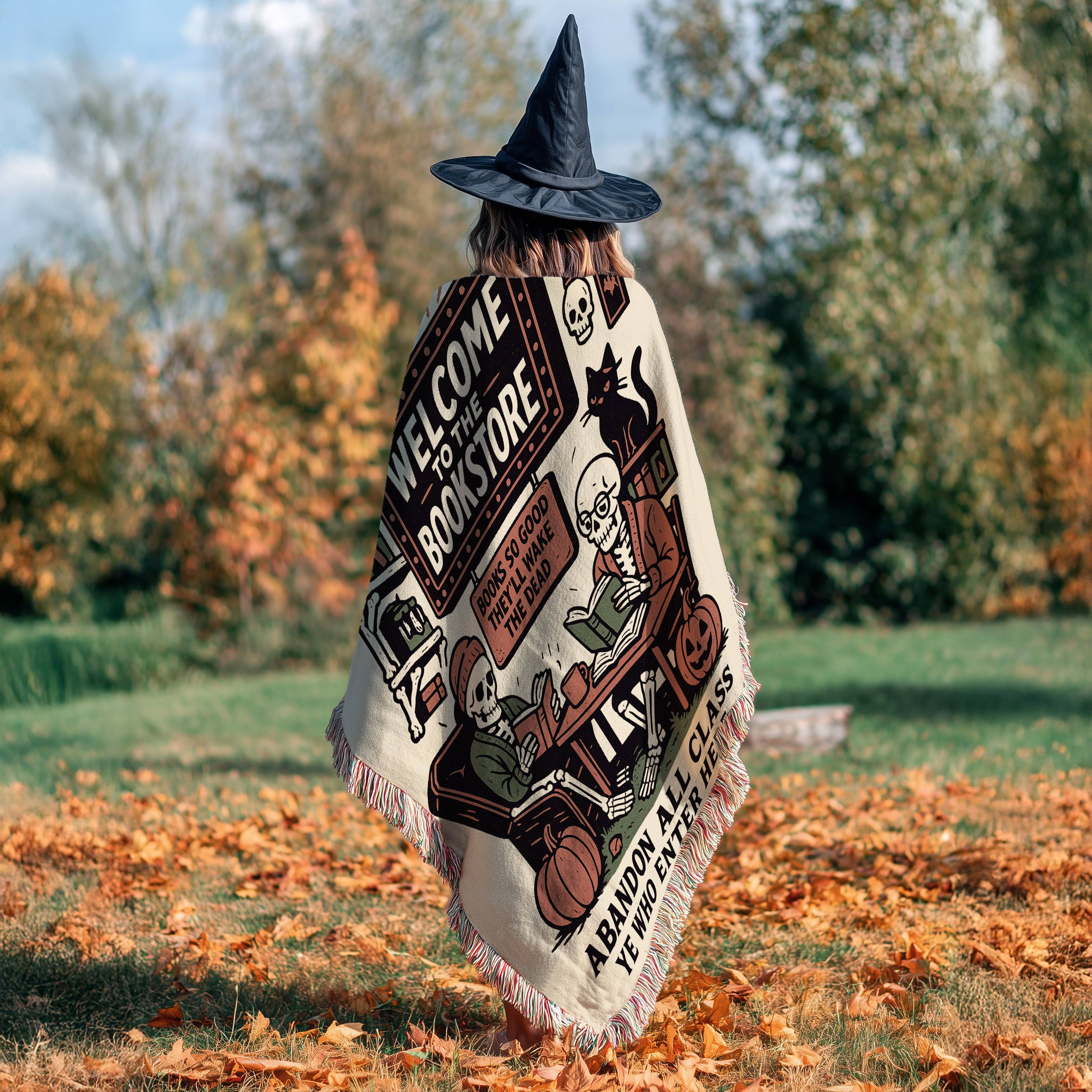 MagicMerchEmporium – wholesale Throw blanket – Welcome to the Bookstore Blanket5