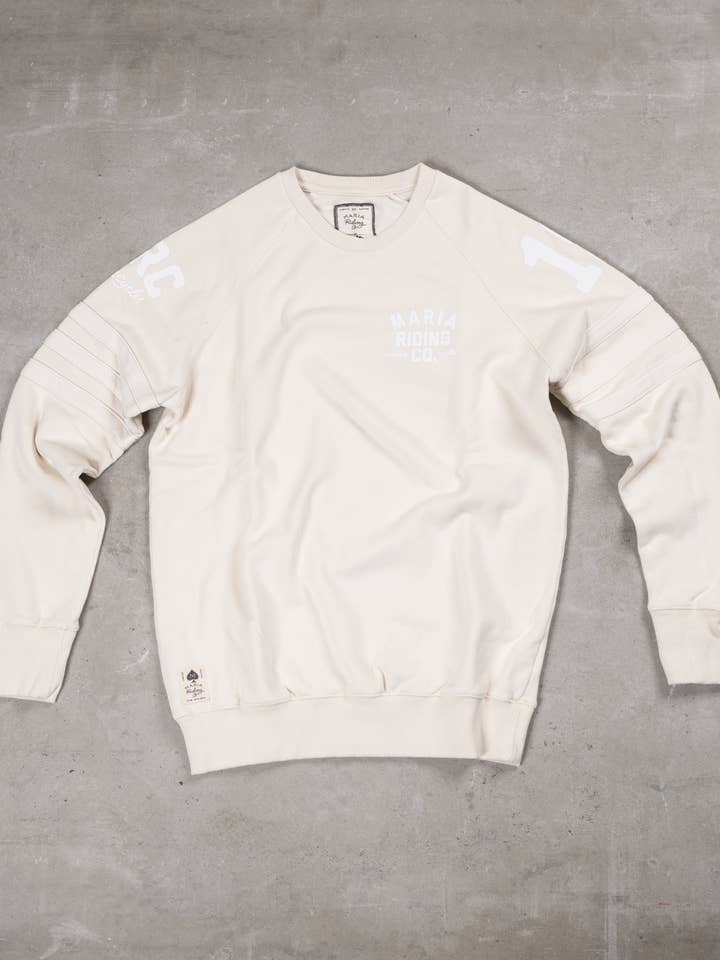 Raw White SPADES Sweatshirt - Limitierte Auflage für den Großhandel von Maria Riding Company