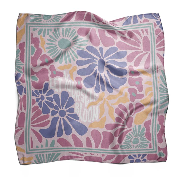 LET YOURSELF BLOOM Scarf | Pink for wholesale by Bloom