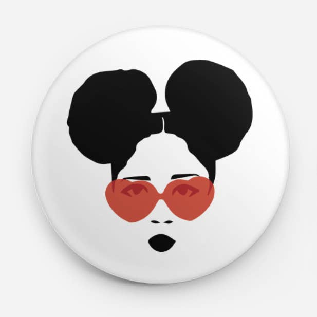 All Very Goods - Wholesale Lapel Pin/Button - Button - Heart Eyes0