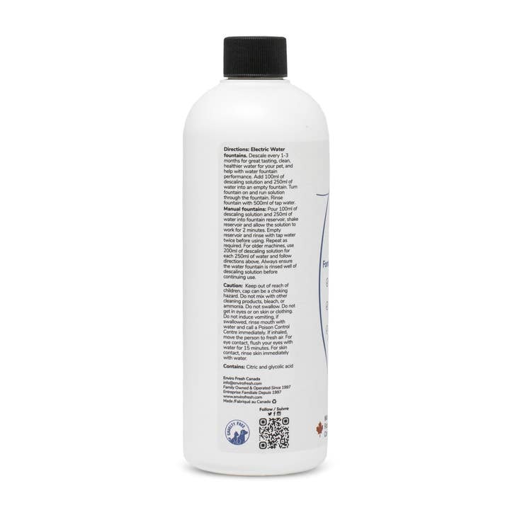 Enviro Fresh - Wholesale Pet Cleaning Supplies - Descaling Solution for Pet Water Fountains1