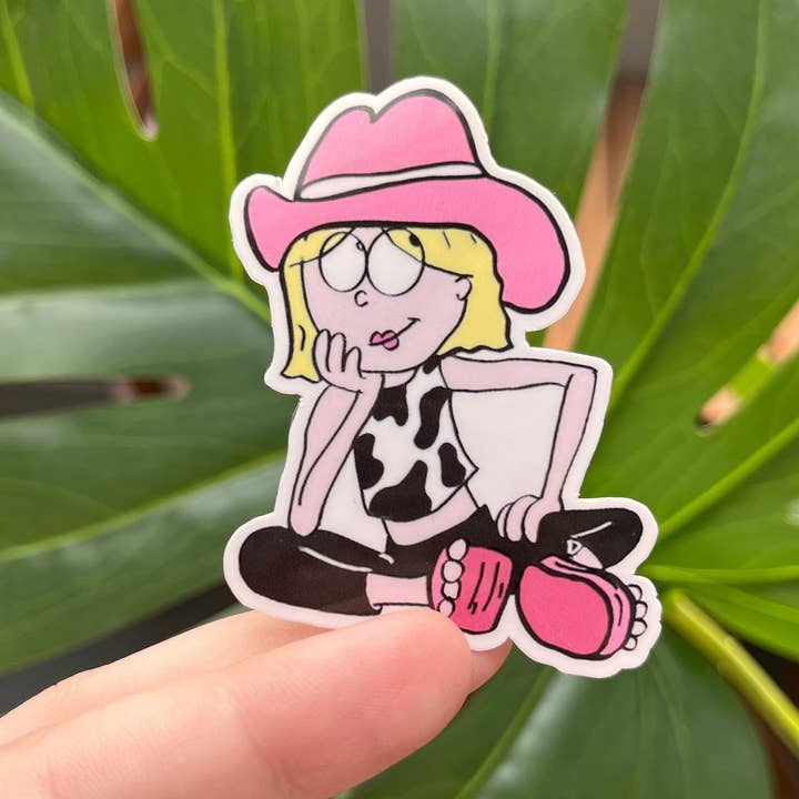 ShopSourSweetener - Wholesale Sticker - Cowgirl Lizzie Mcguire Sticker, 90s TV Show, Throwback1