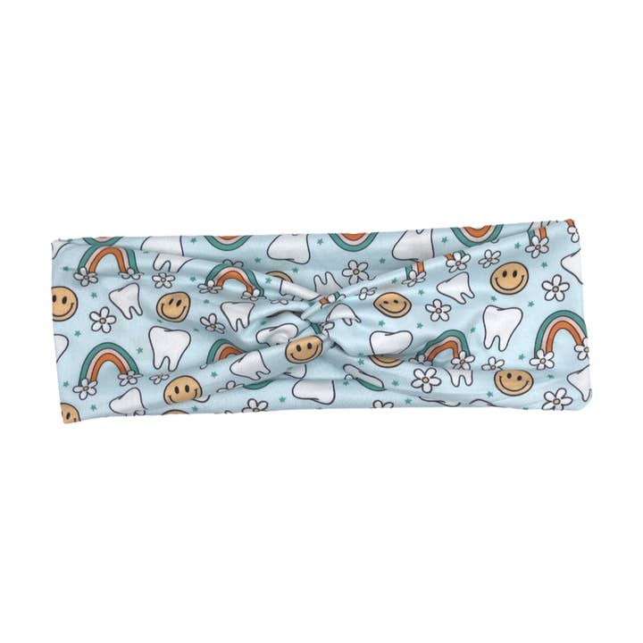 Dental Hygienist Knotted Headband for wholesale by The Happy Headband Co