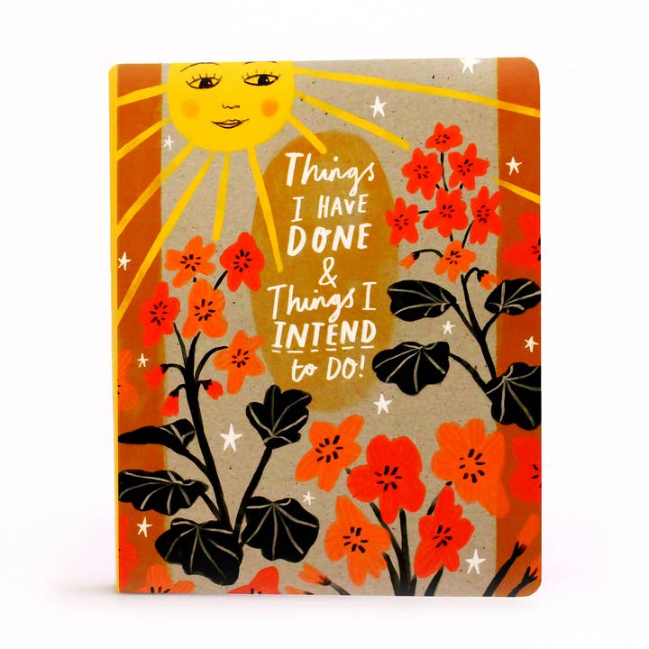 Notebook Floral Pattern Things I have Done for wholesale by Half Moon Bay By Design