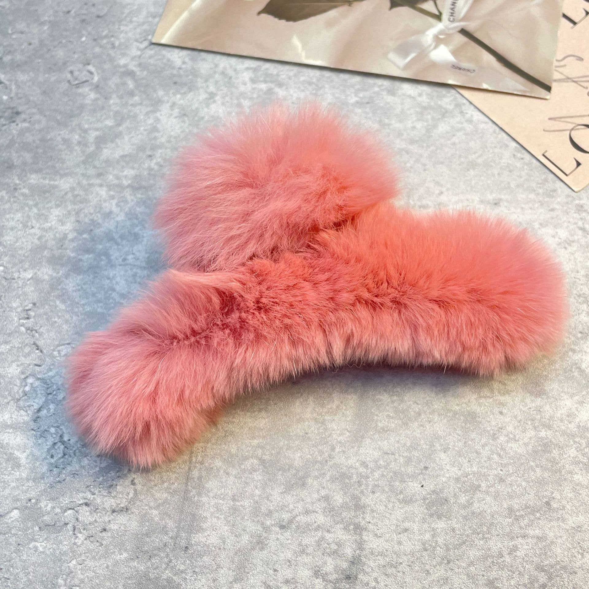 ACCITY - Wholesale Hair Clip - Women's - Rex Rabbit Fur Claws - Elegant Mixed Color Clips_CWASC15914