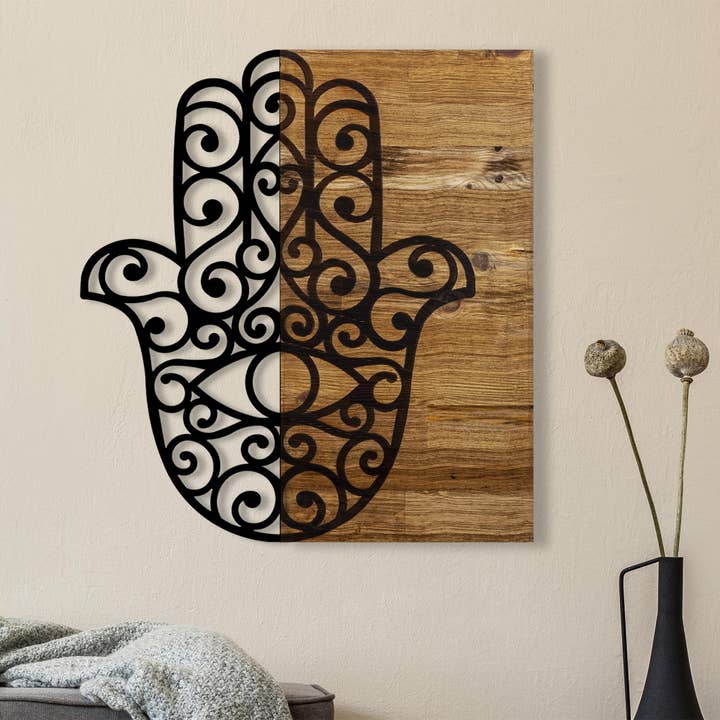 MA-236 Trä Metall Väggmålning för wholesale av STUDIO BYLAMP