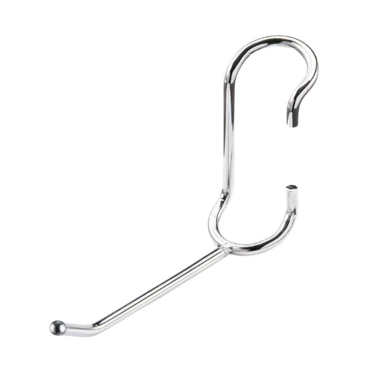 4 Inch All Purpose - 5 Pack - Chrome for wholesale by Shelf Pole Hooks