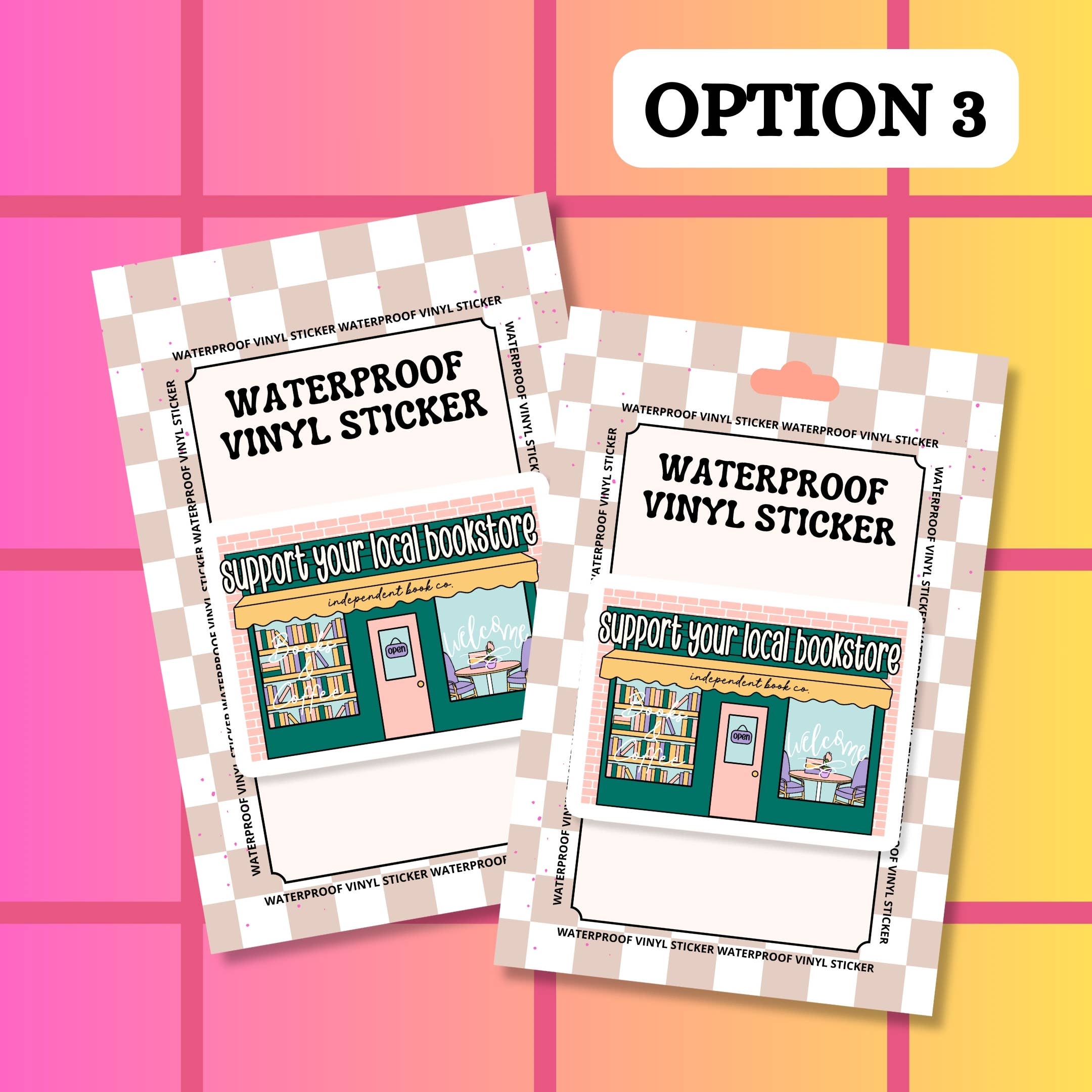 Stickers+ X Ashley Bexar - Vente Autocollant - Autocollant en vinyle imperméable "Book Bookish Books Bookstore"4