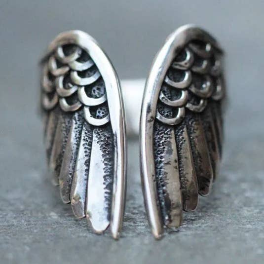 Angel Wing 925 Sterling Silver Ring – Dainty for wholesale by UKS UNITED KNACK SYSTEM LTD