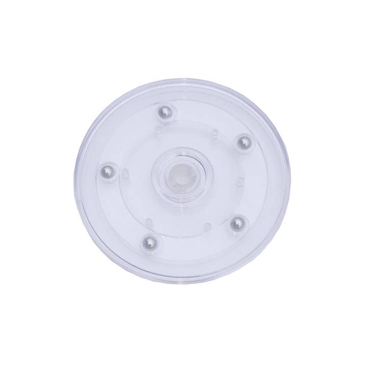 FIXTUREDISPLAYS - Wholesale Lazy Susan - 4" Clear Plastic Spinner Lazy Susan Turntable Organizer for Spice Rack Table Cake Kitchen Pantry