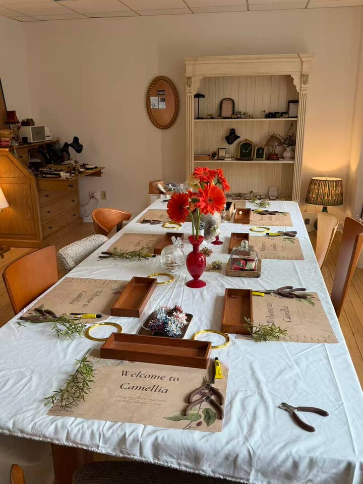 Book A Camellia Studio Ring Flower Art Workshop for wholesale by Camellia NYC