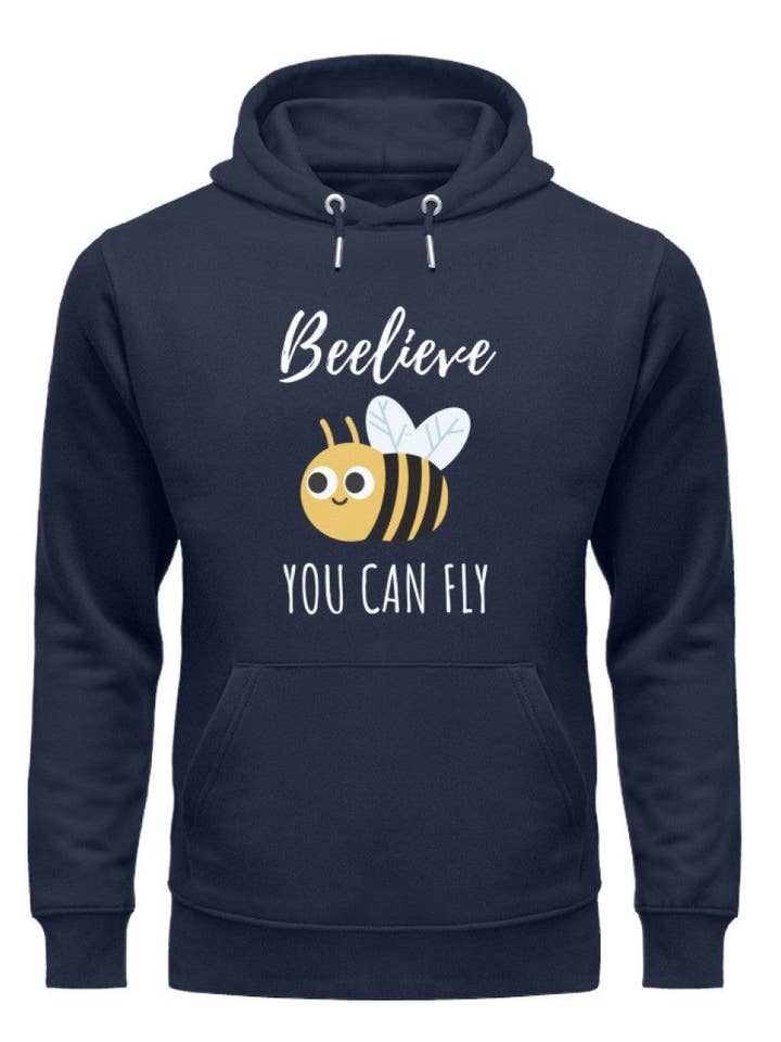 Beelieve You Can Fly - Unisex Organic Hoodie for wholesale by GARTENFAN