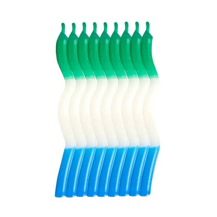 Zig Zag Tri-Color Birthday Candles for wholesale by Party Expo, LLC