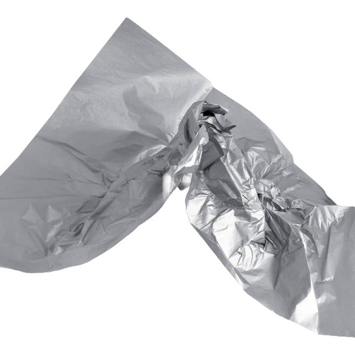 Papier de soie argenté double face | 17 grammes | Imperméable et résistant aux couleurs pour la vente par kadopapier.net