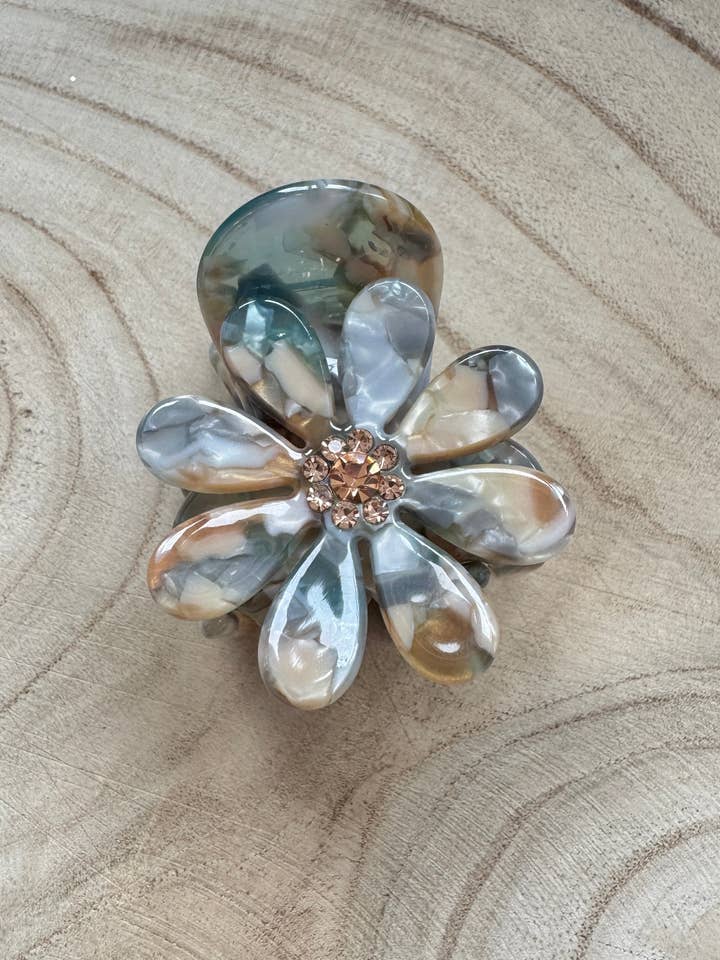 Pinza de Flor Marmoleada – Cristal Bronce (Paquete de 6) para venta al por mayor de Wild Spirit London