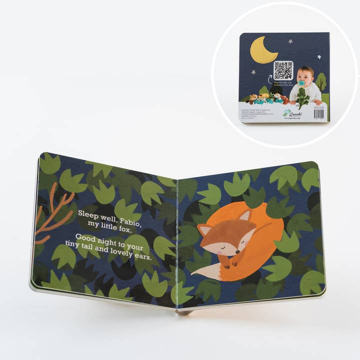 Kalianii LLC - Wholesale Pacifier - Baby - Queebi Baby Book & Fox Pacifier Holder Gift Set