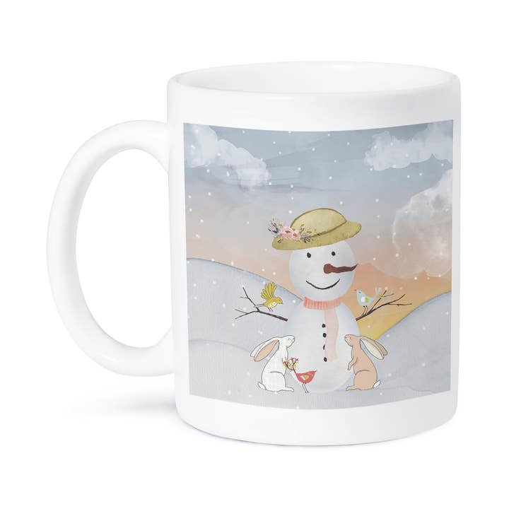 3dRose - Wholesale Coffee Mug - 3dRose, Snowman with Bunnies in Snow , Mug8
