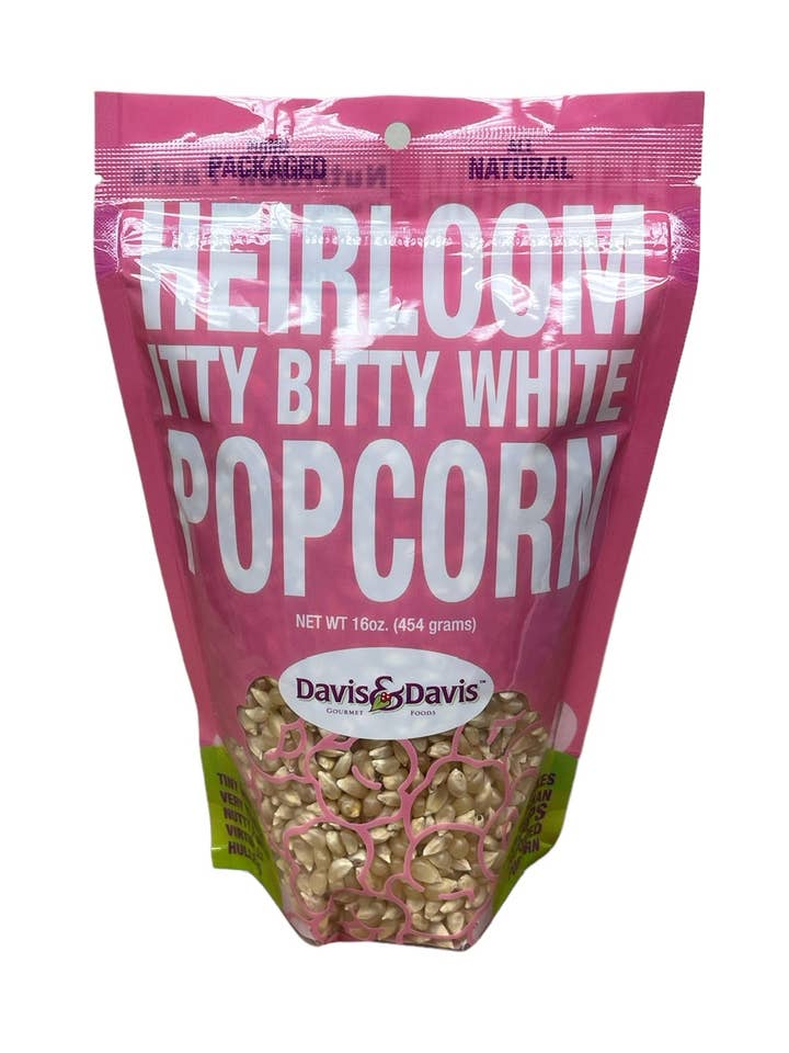 Itty Bitty Hvid Popcorn - 1 # for engroshandel hos Davis & Davis Gourmet Foods