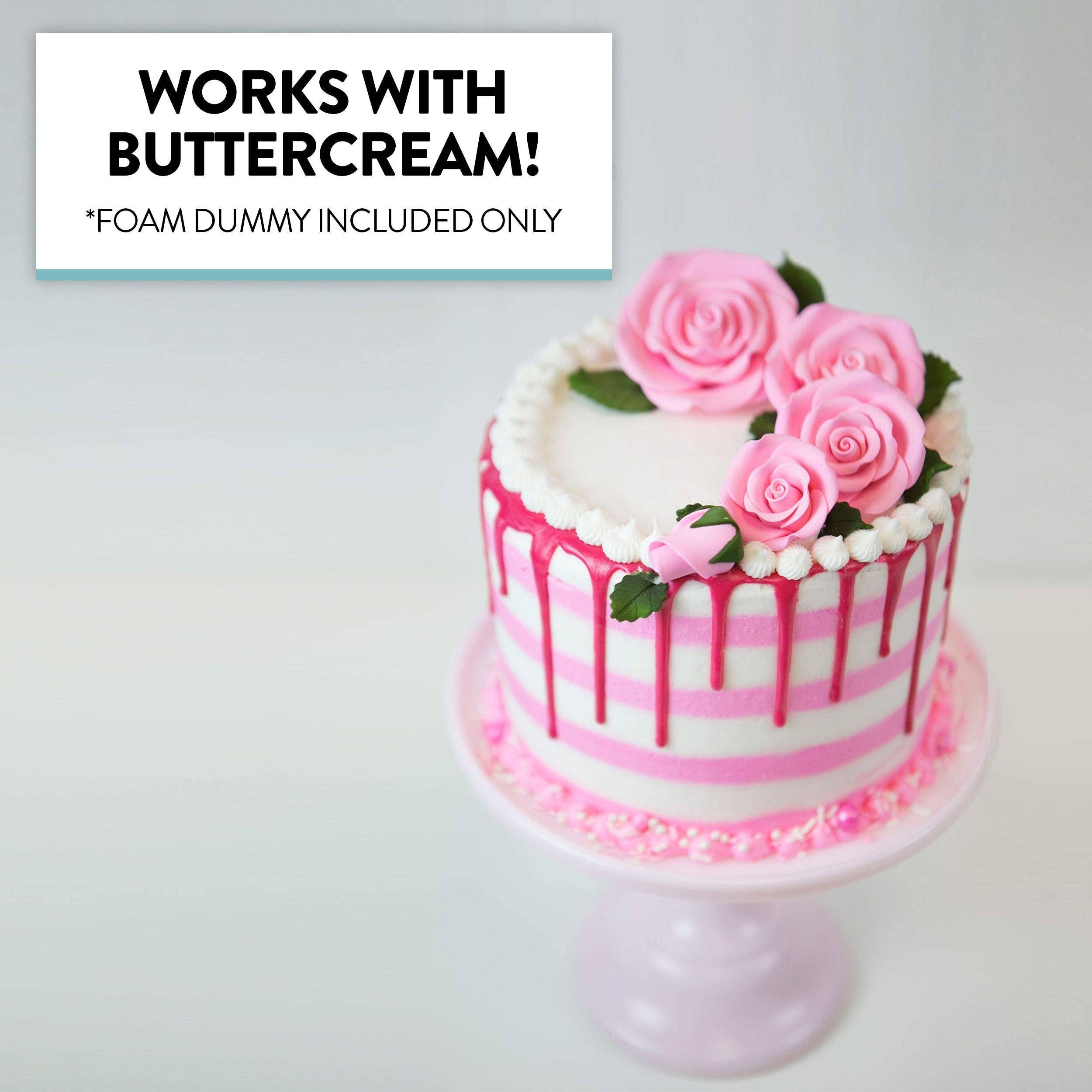 Global Sugar Art - Wholesale Cake Stand - 8x8 Inch Square Cake Dummy – Styrofoam Fake Cake for Decorating, Display & Practice, by Global Sugar Art3