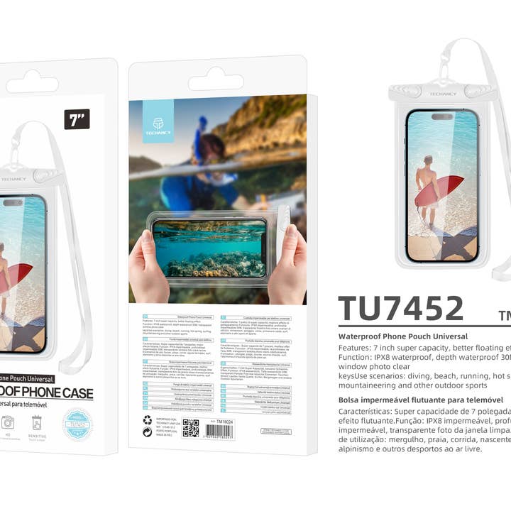 TECHANCY - Wholesale Phone Case - Unisex - Waterproof Phone Case, Universal 7-inch Floating Waterproof 6