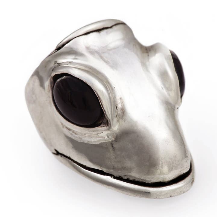 Svart Onyx Ödlekung Ring för wholesale av Alex Streeter